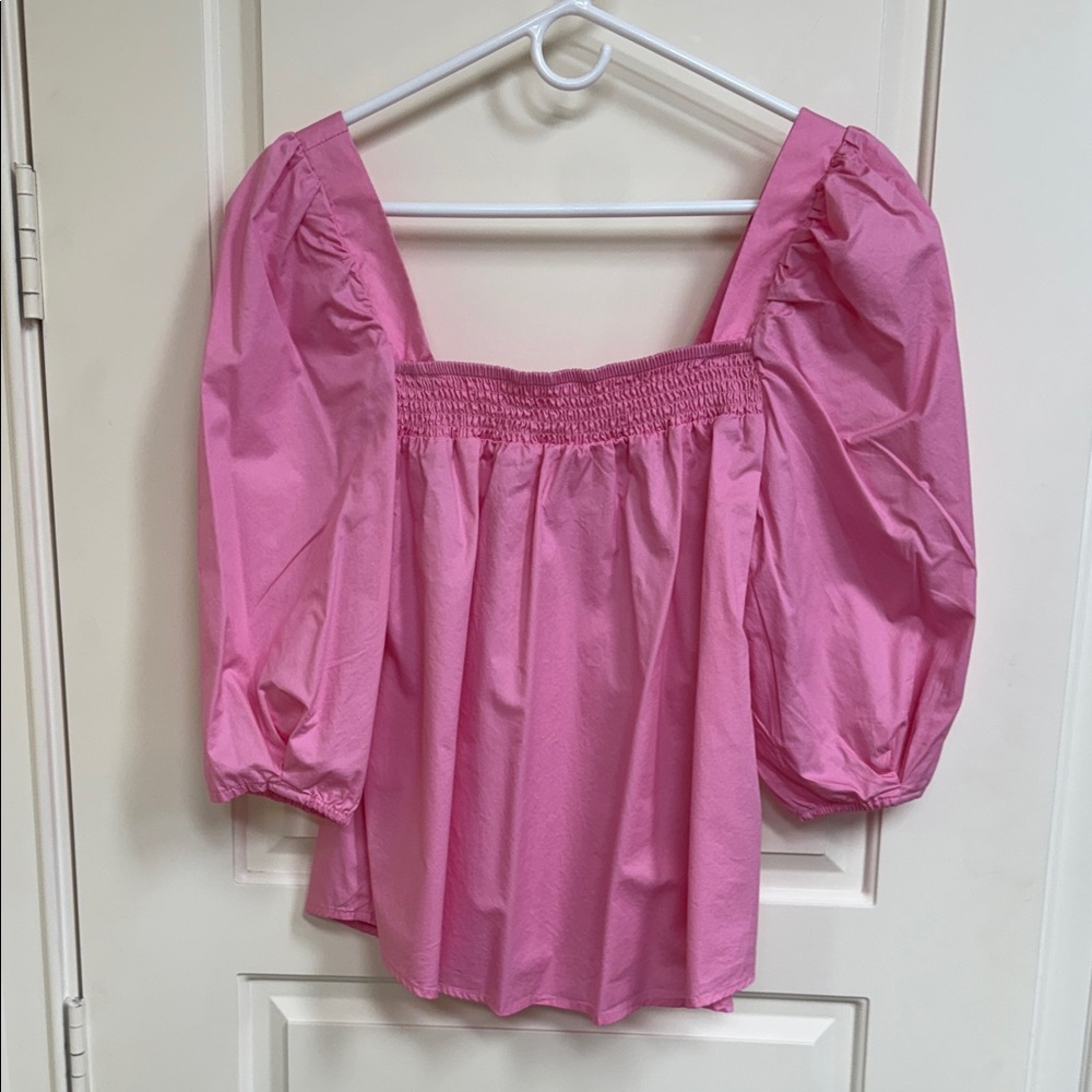 H&M Pink Puff Sleeve Blouse - Picture 8 of 11